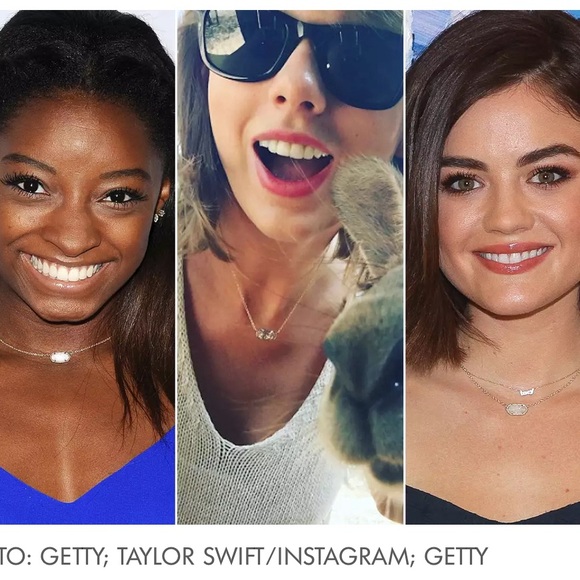 NWT! # 1 BEST SELLER! KENDRA SCOTT 2025 FAV ELISA NECKLACE! 14K GOLD! CELEB FAV! - Picture 7 of 11